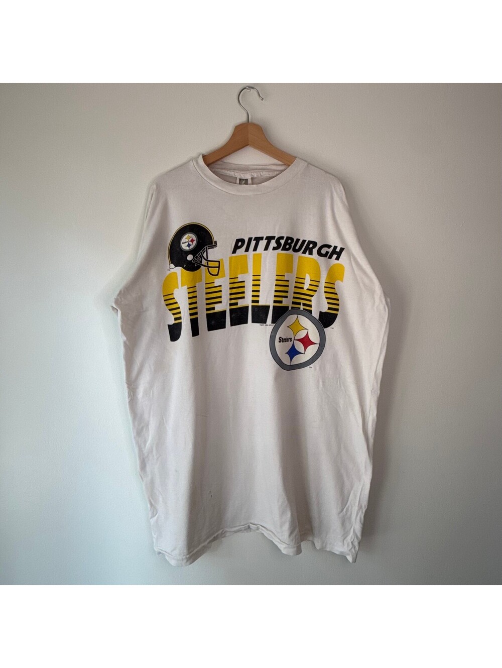 Vintage 90s NFL Pittsburg Steelers Graphic T-Shirt Size XXL Made in USA